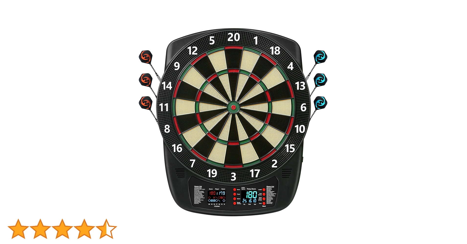 Amazon.co.jp: Electronic Dart Board, Soft Tip Dartboard Set 40